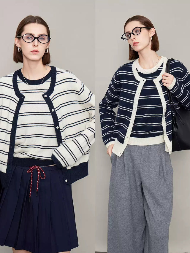 Striped Vest Or Cardigan_BDHL6612