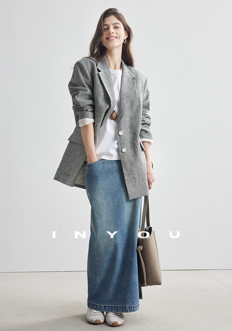 Staggered Lattice Suit Jacket_BDHL7173