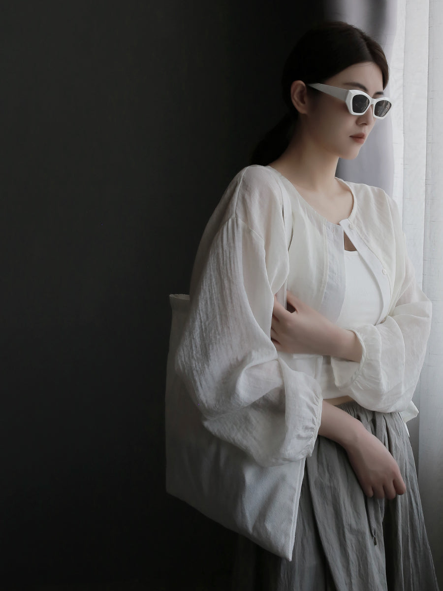 Thin Drawstring Wide Pants_BDHL7580
