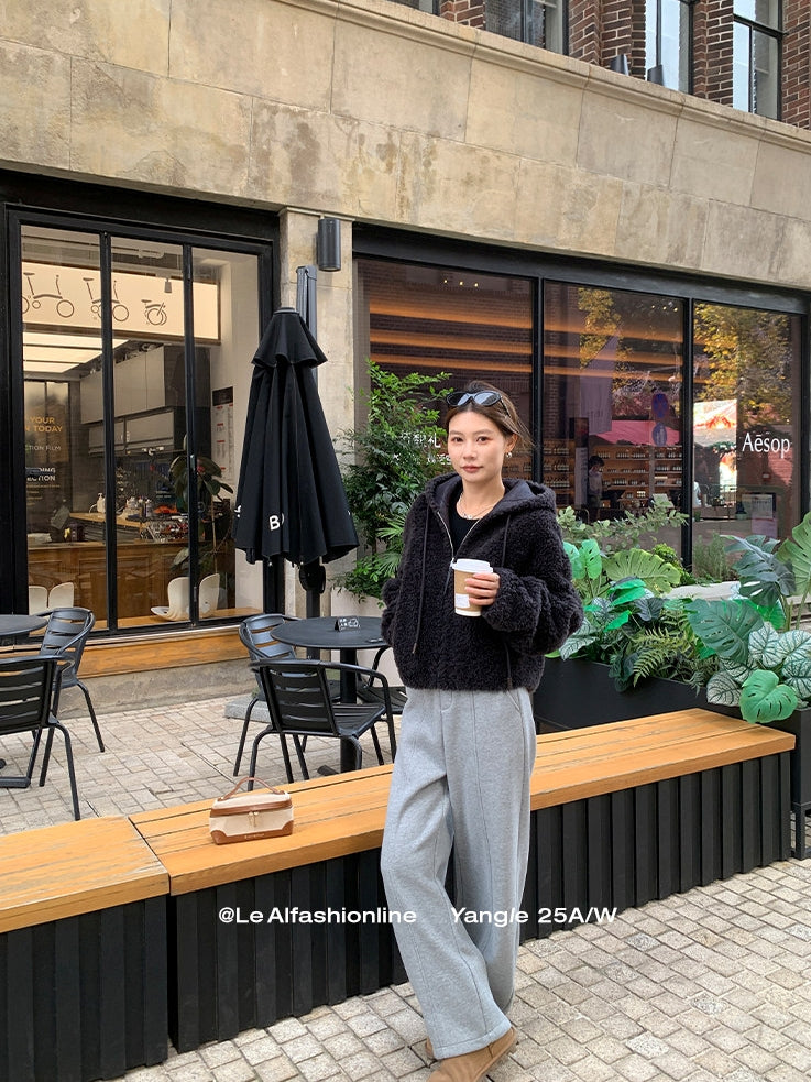 Hooded Zip-Up Short Jacket_BDHL8046