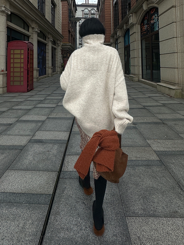 Thickened Relaxed Turtleneck Knit_BDHL6794