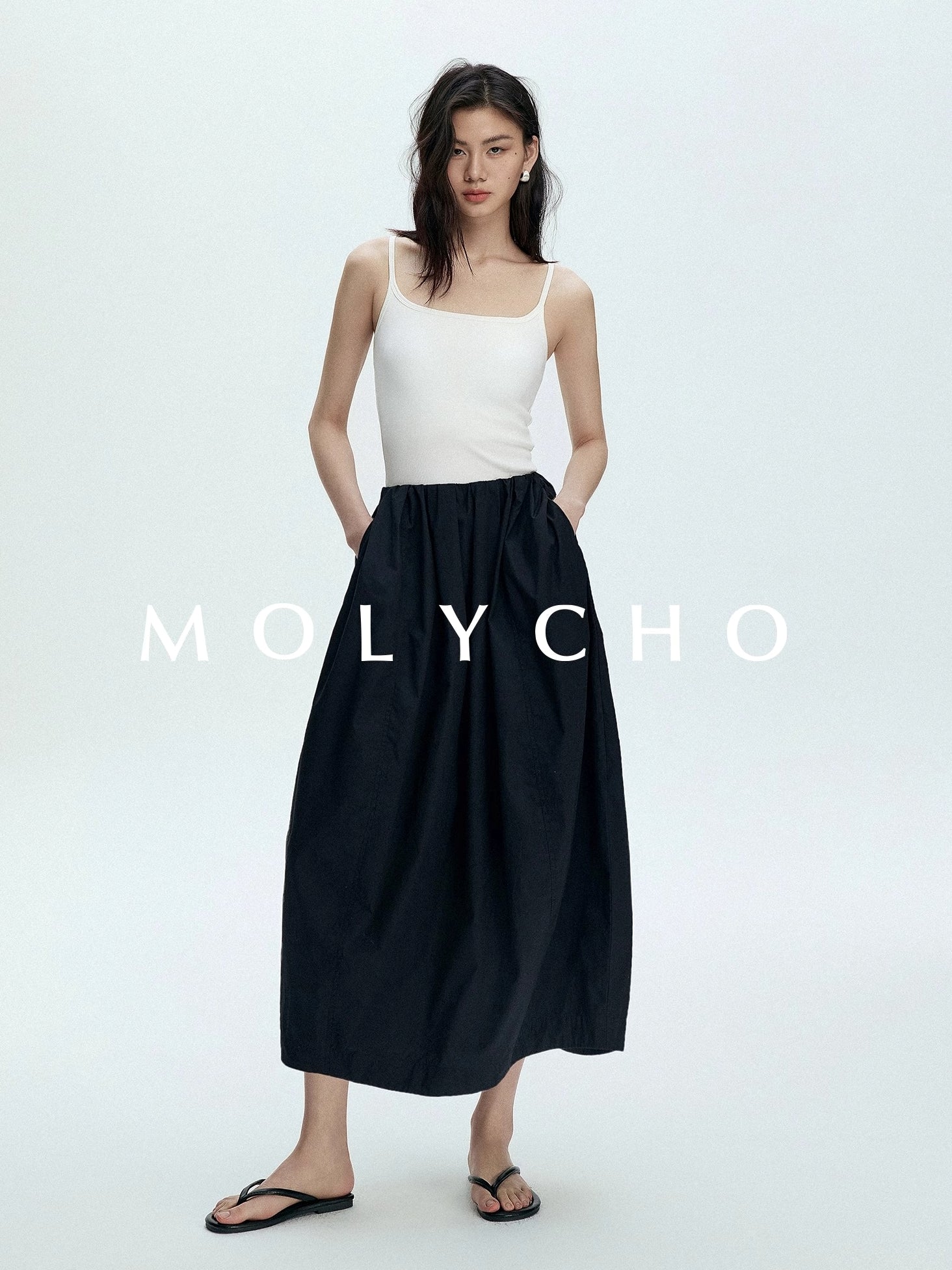 Flower Bad Long Skirt_BDHL7386