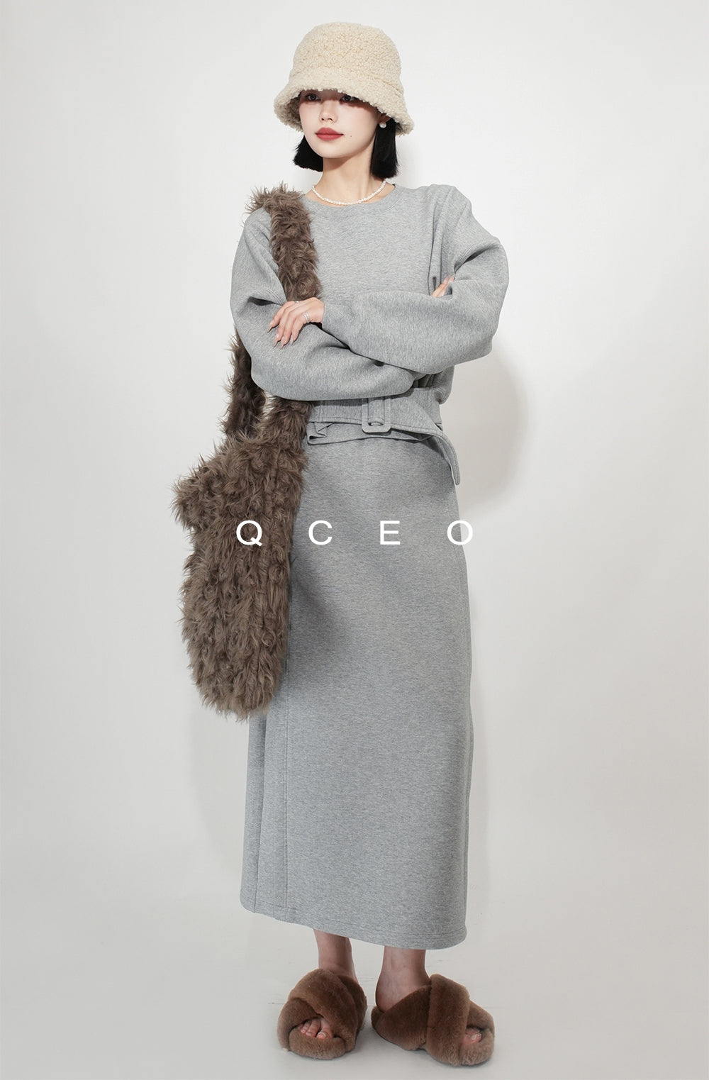 Loose-Fitting Waist Belt Knit_BDHL7149