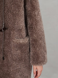 Stand Collar Thick Fur Long Jacket_BDHL6924