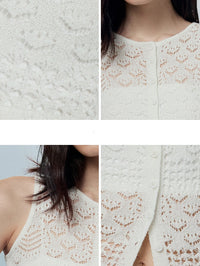 Knitted Hollow Sleeveless Tops_BDHL7433
