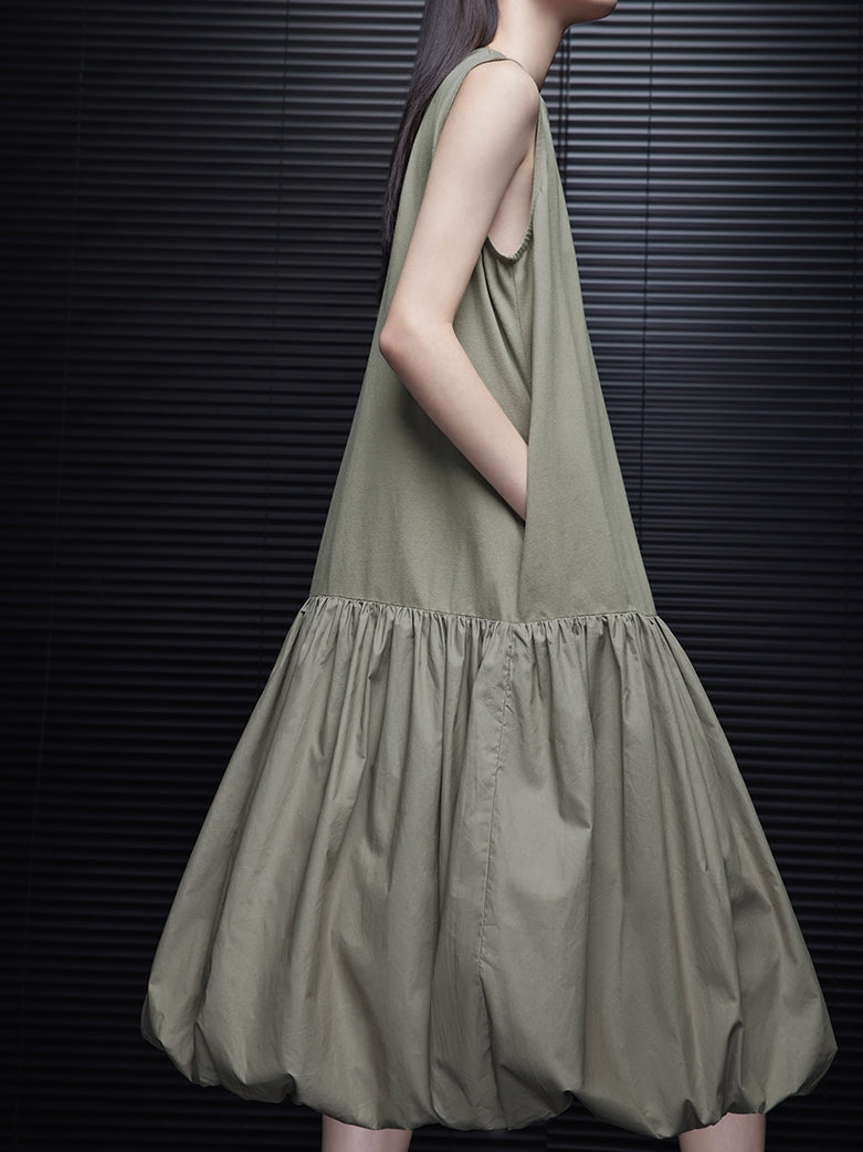 Hem Bud Sleeveless Dress_BDHL7505