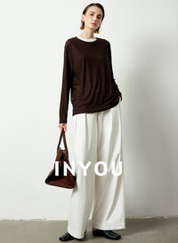 Draped Pressed Wide-Leg Pants_BDHL6392