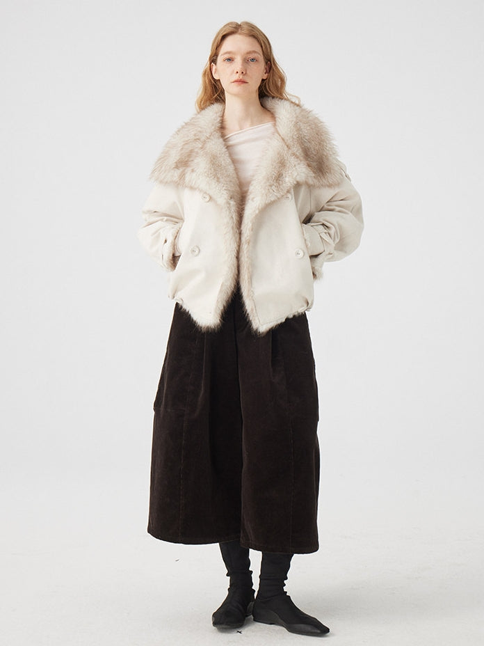 Corduroy Wide Cropped Pants_BDHL8116