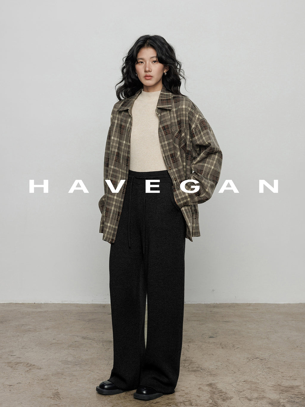 高腰磨毛運動褲_BDHL7964