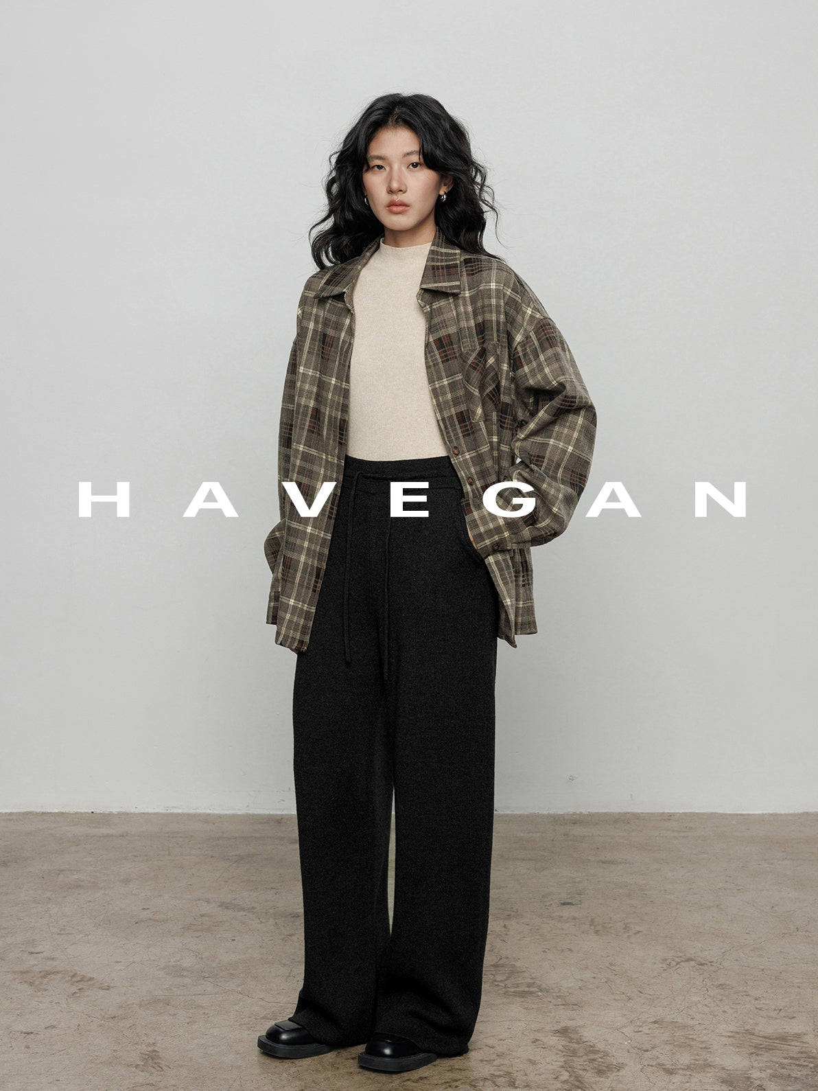 高腰磨毛運動褲_BDHL7964