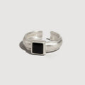 Square Stone Open Ring_BDHL8464