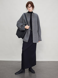 Sleeve Tuck Loose Reversible Coat_BDHL6707