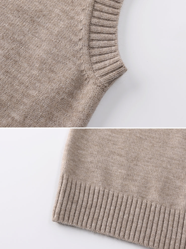 Ruffle-Trim Sleeveless Knit Vest_BDHL7708