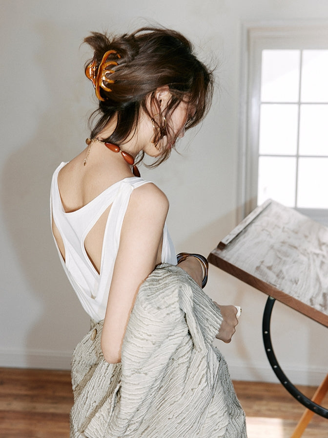 Layering Style Sleeveless Tops_BDHL7471