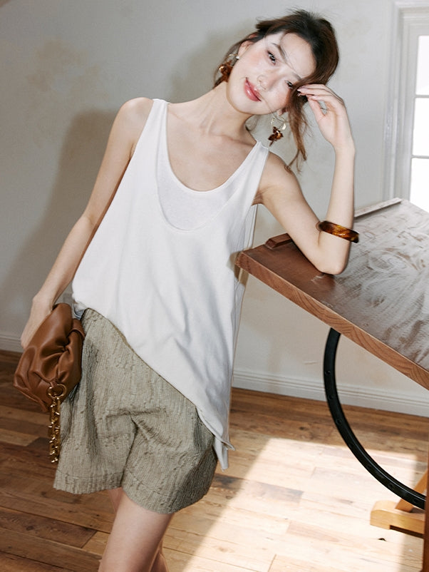 Layering Style Sleeveless Tops_BDHL7471