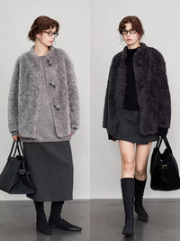 Loose Short-Length Fur Coat_BDHL6703