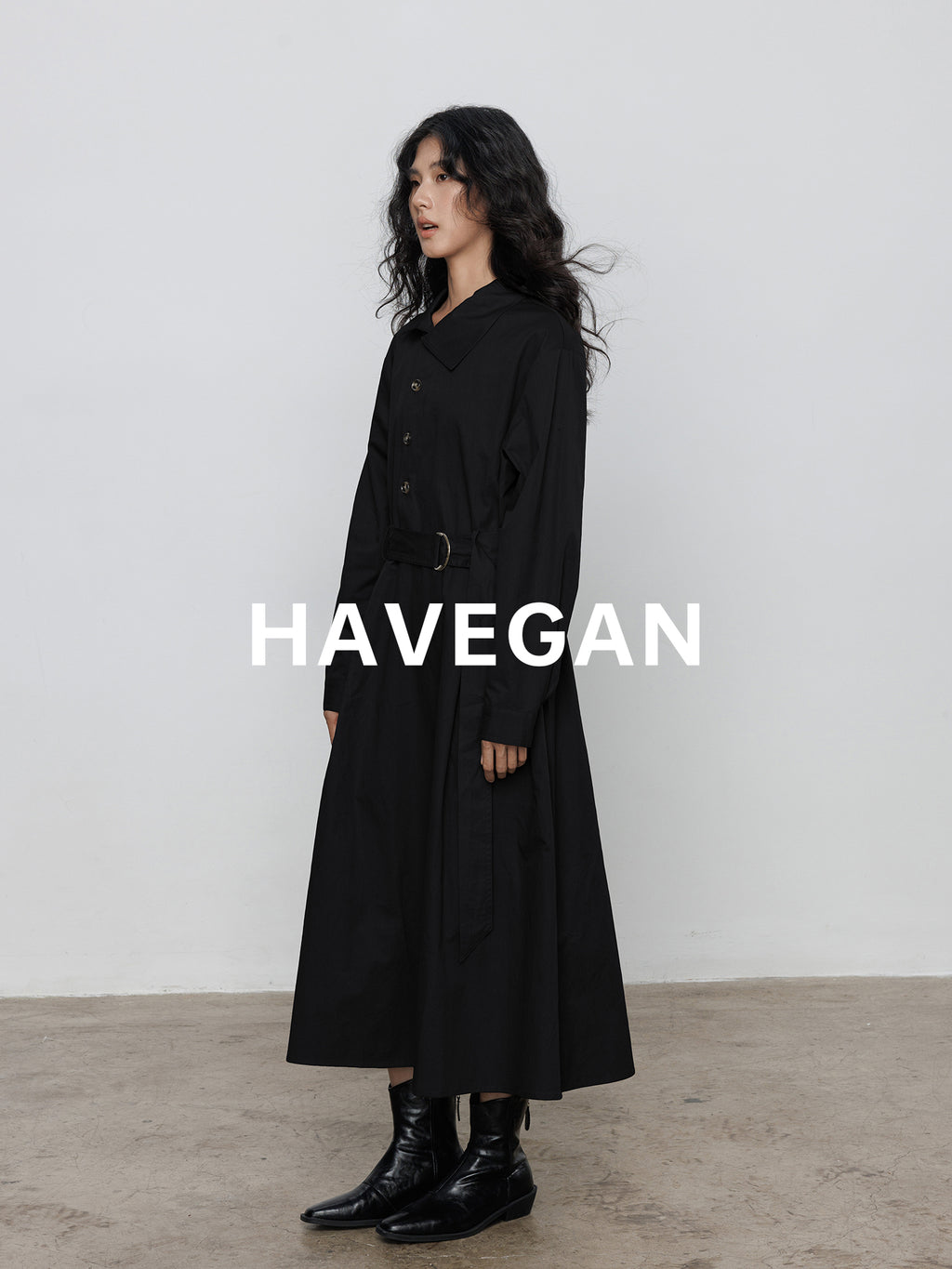 Waist-Belt Shirt Dress_BDHL7712