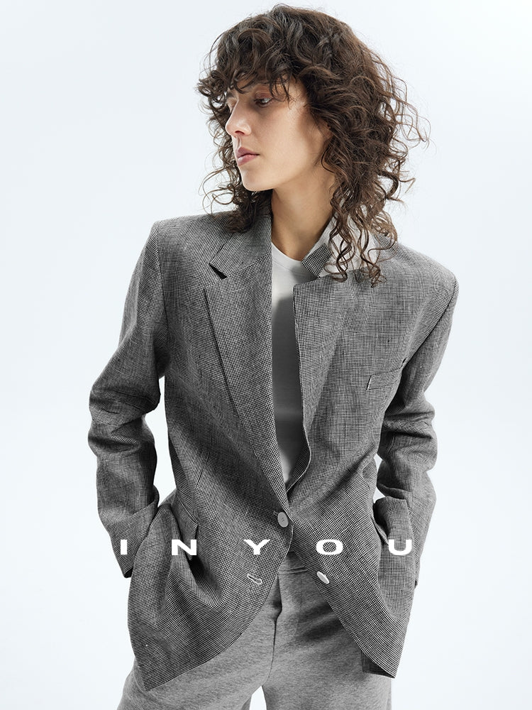 Staggered Lattice Suit Jacket_BDHL7173