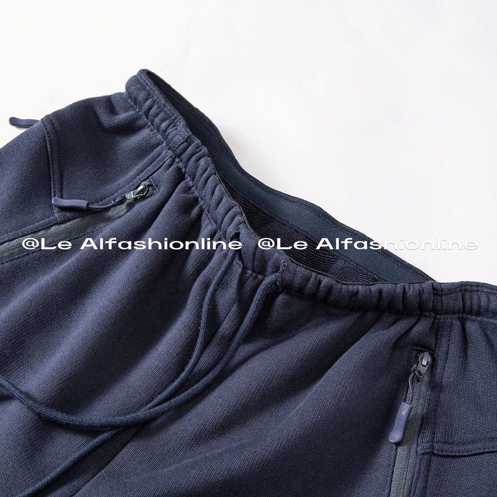 Drawstring Sweatpants Cropped Pants_BDHL8010