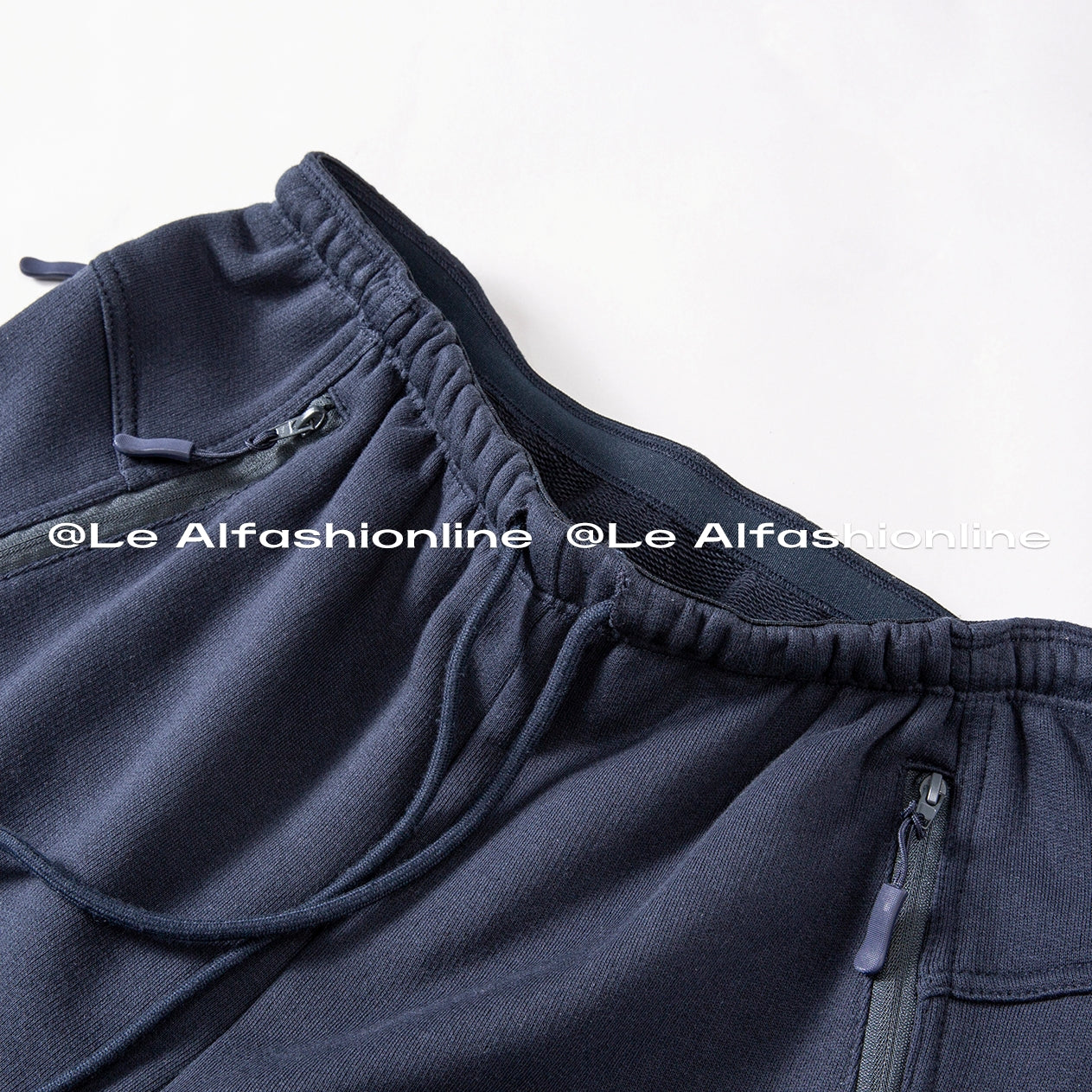 Drawstring Sweatpants Cropped Pants_BDHL8010