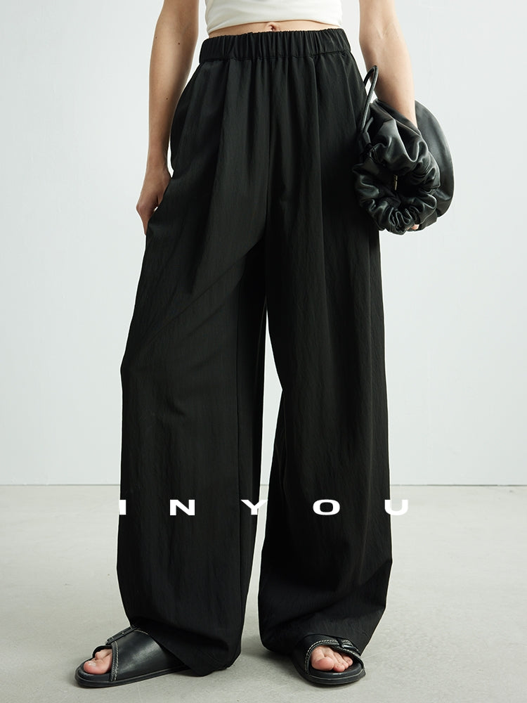 High-Waisted Draped Mop Pants_BDHL7135