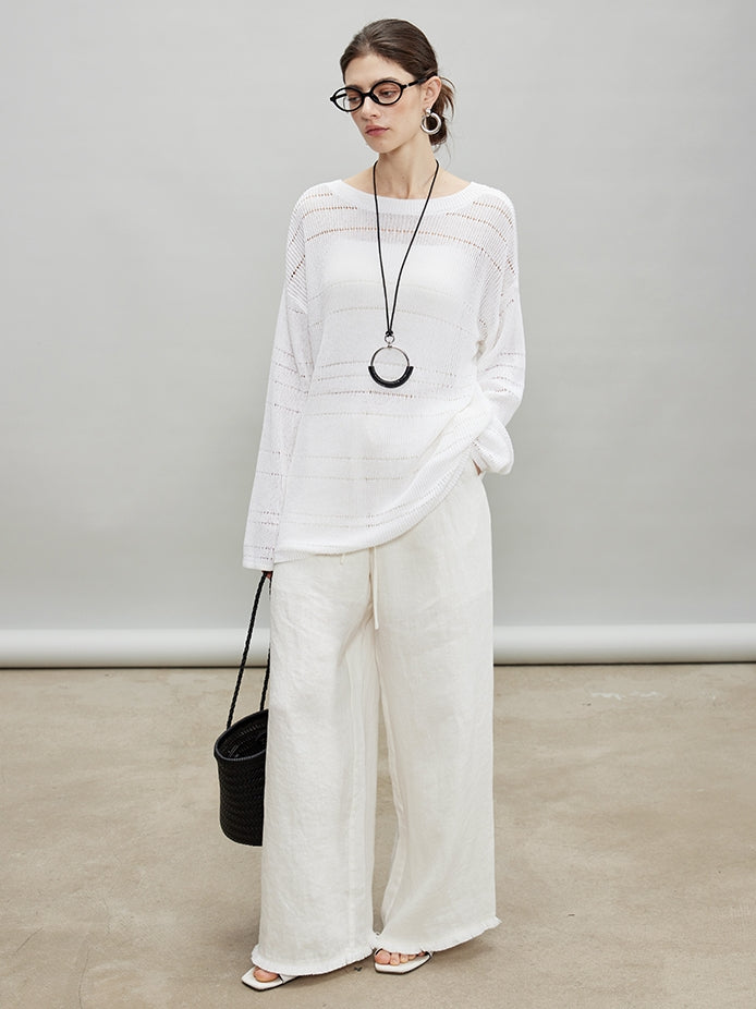 Loose Sleeveless Vest Or Wide Pants_BDHL7190