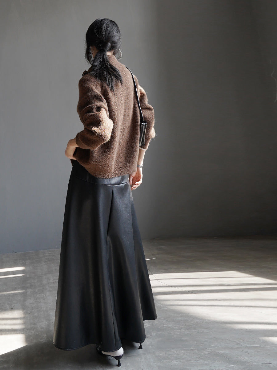 Zip-Up Knitted Cardigan_BDHL7935