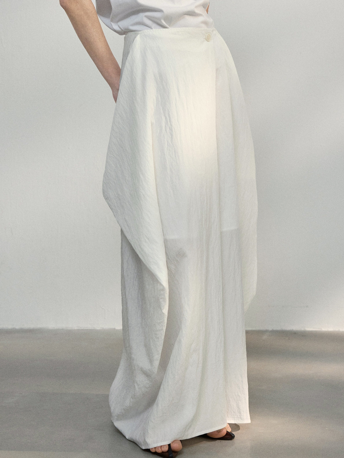 Cocoon Shape Long Skirt_BDHL7482