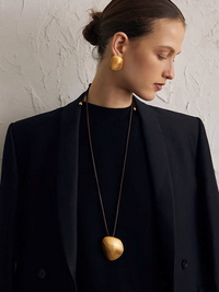 Geometric Pendant Necklace Or Pierced earrings_BDHL7443