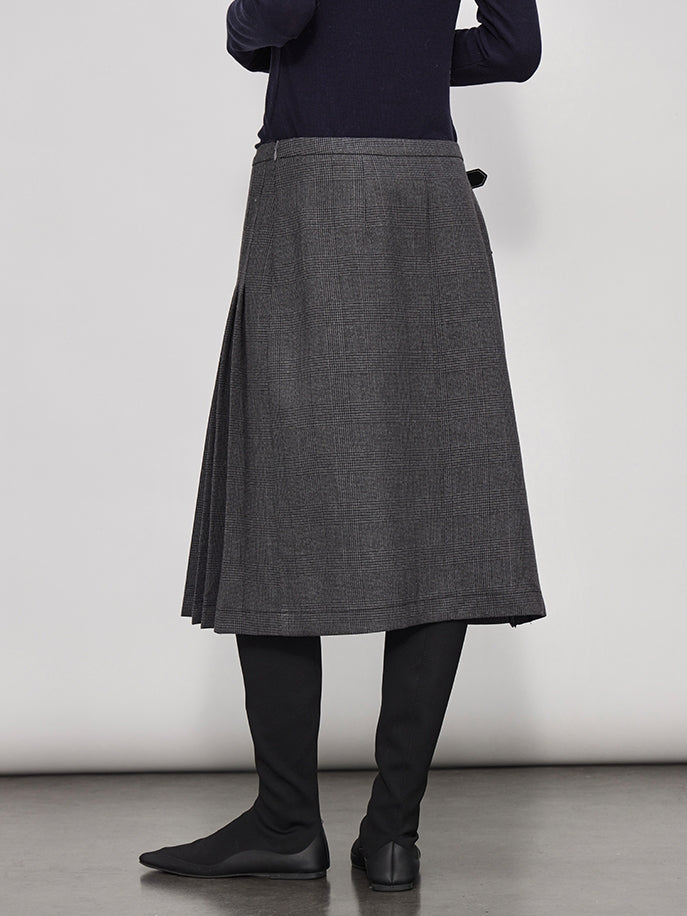 Short Or Long Pleated Skirt_BDHL7938