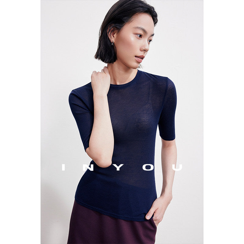 Crew-Neck Knit Top_BDHL8395