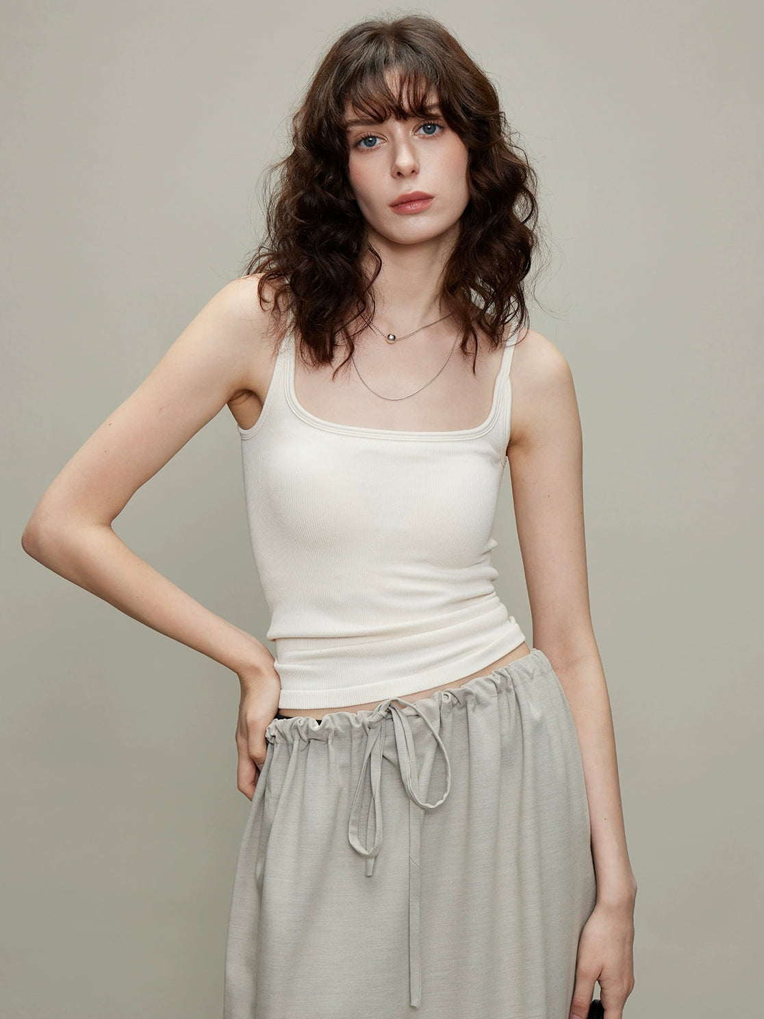 Thin Chest Pads Camisole_BDHL7603