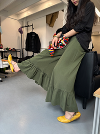 Frilled Wide-Leg Pants_BDHL7258