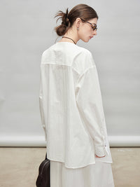 Asymmetric Shirt Or Straight Tube Skirt_BDHL7277