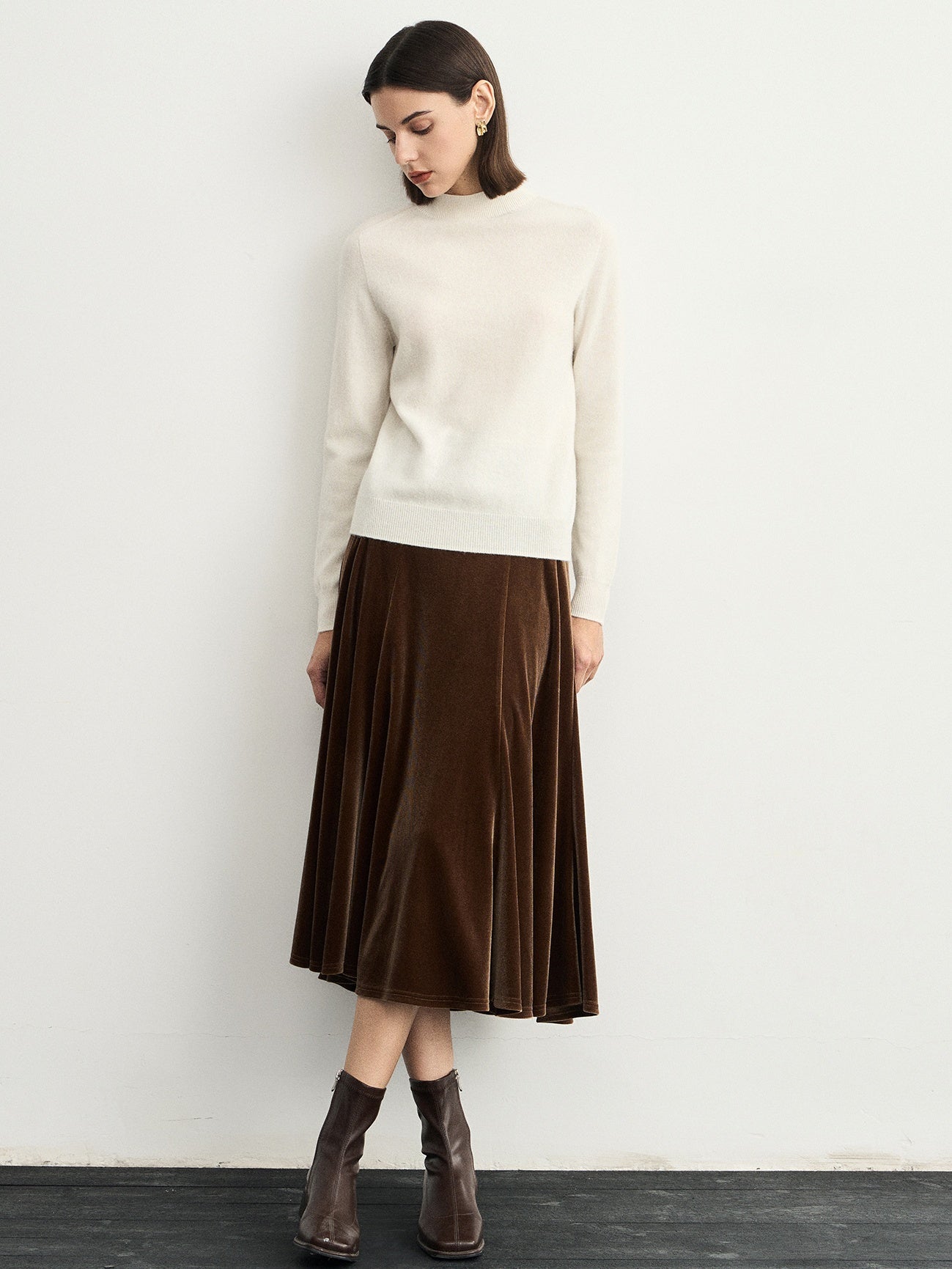 Half-Turtleneck Ribbed Knit_BDHL6543