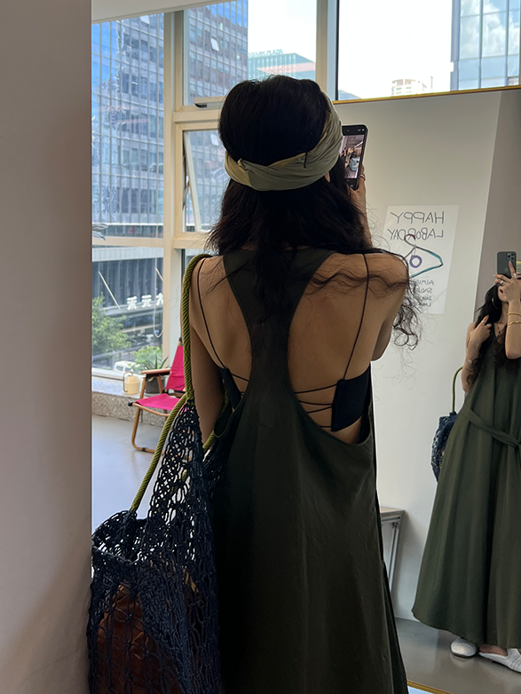 腰帶無袖洋裝_BDHL7656