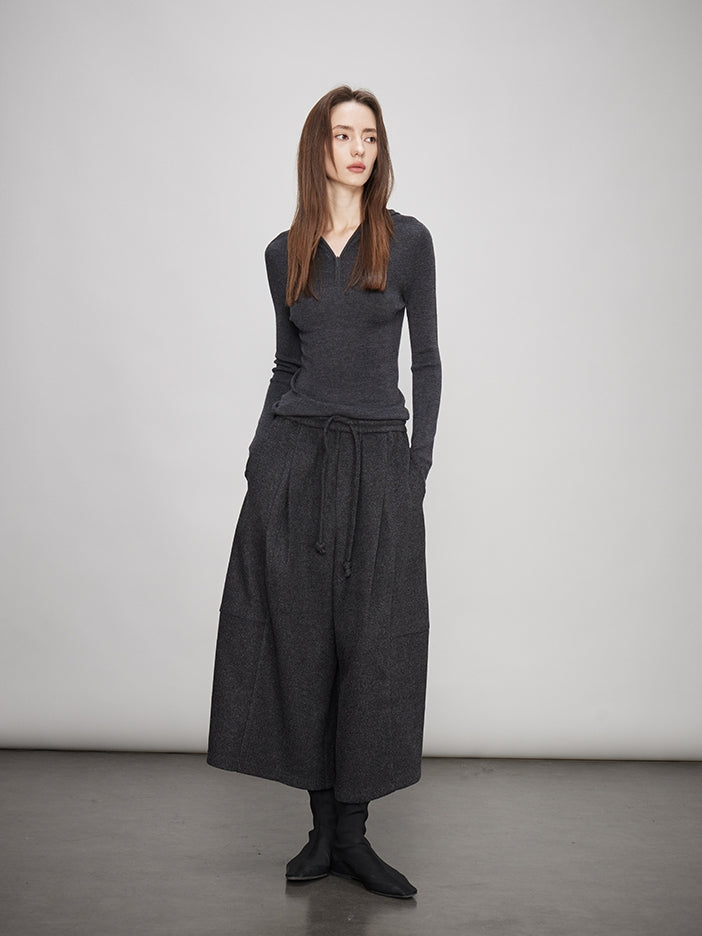 Drape Round Carrot Pants_BDHL7991