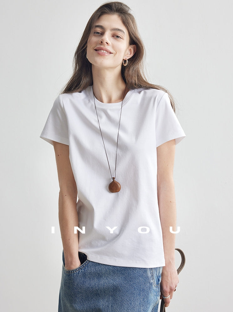 Straight Shoulder T-Shirt_BDHL7179