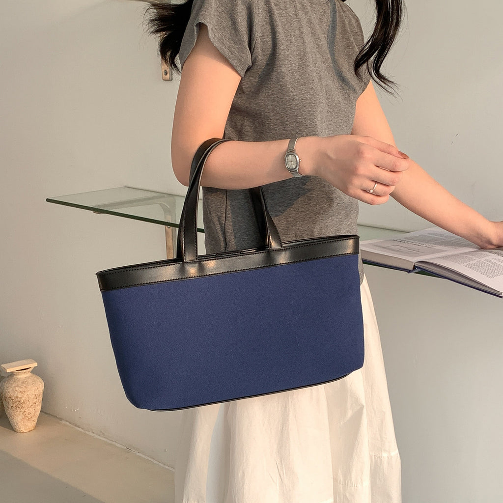 Canvas Spliced Tote Bag_BDHL8194