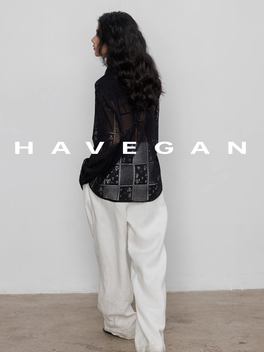 Hollow Lace Knitted Shirt Jacket_BDHL7367
