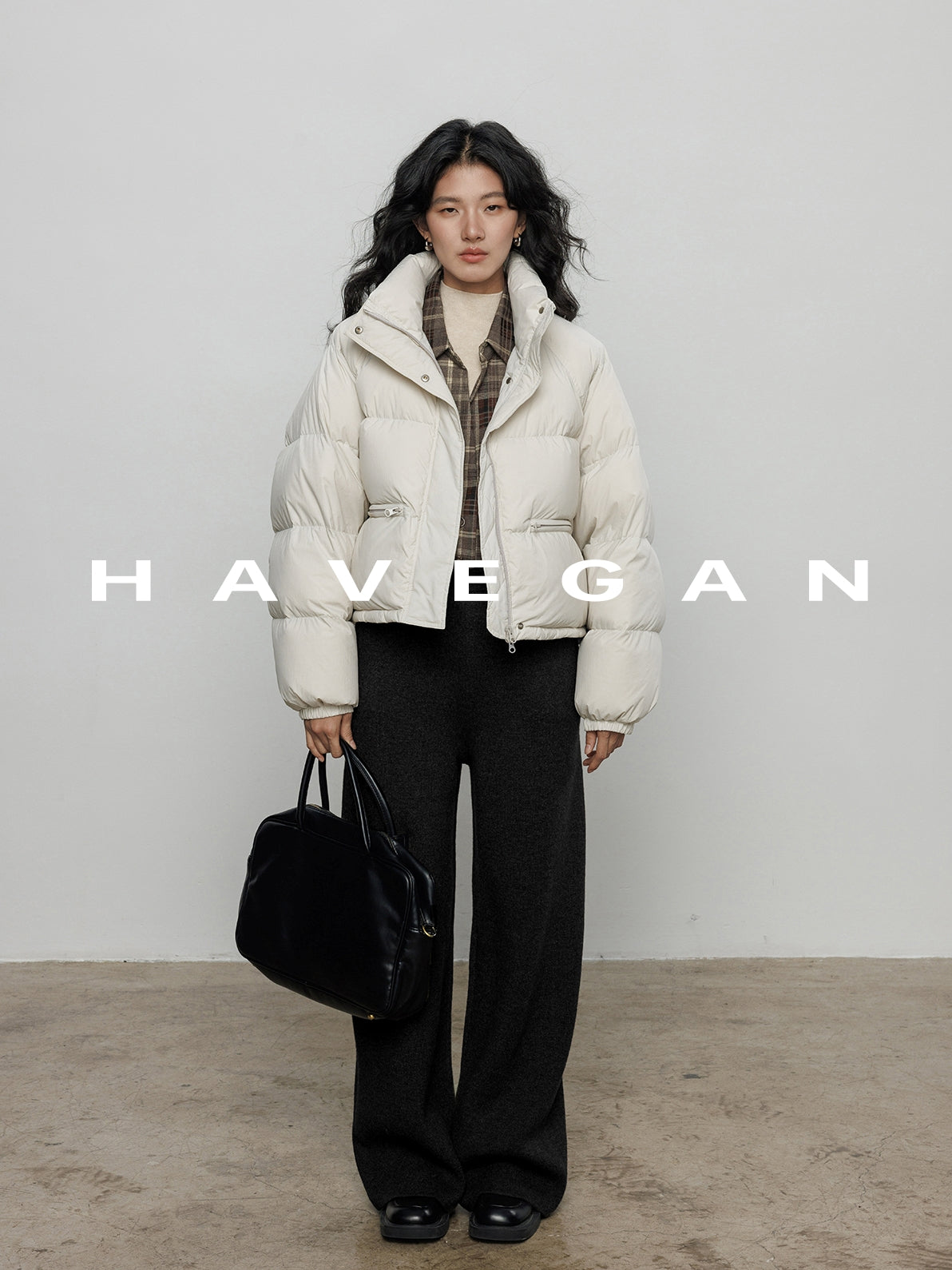 高腰磨毛運動褲_BDHL7964