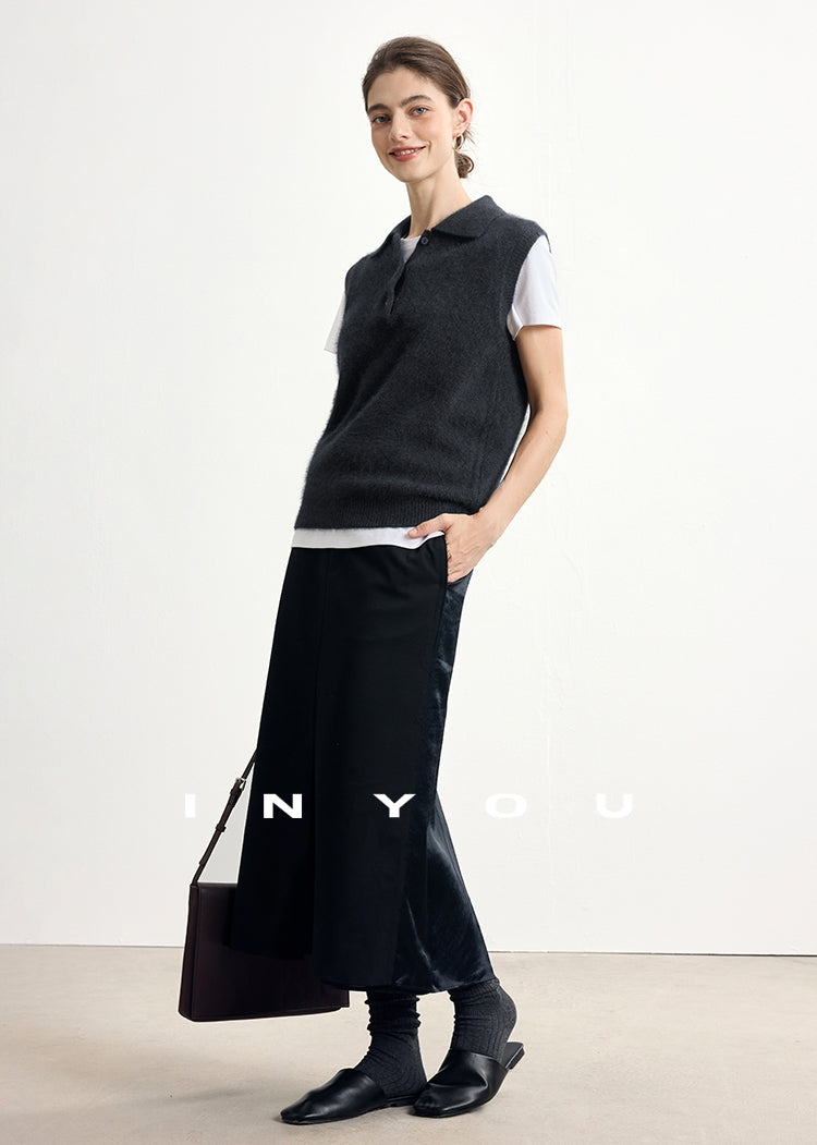 Polo-Neck Knit Sleeveless Tops_BDHL7747