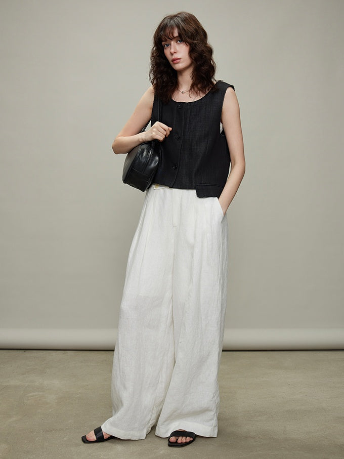 Thin Long-Sleeved Shirts &amp; Wide Pants_BDHL6329