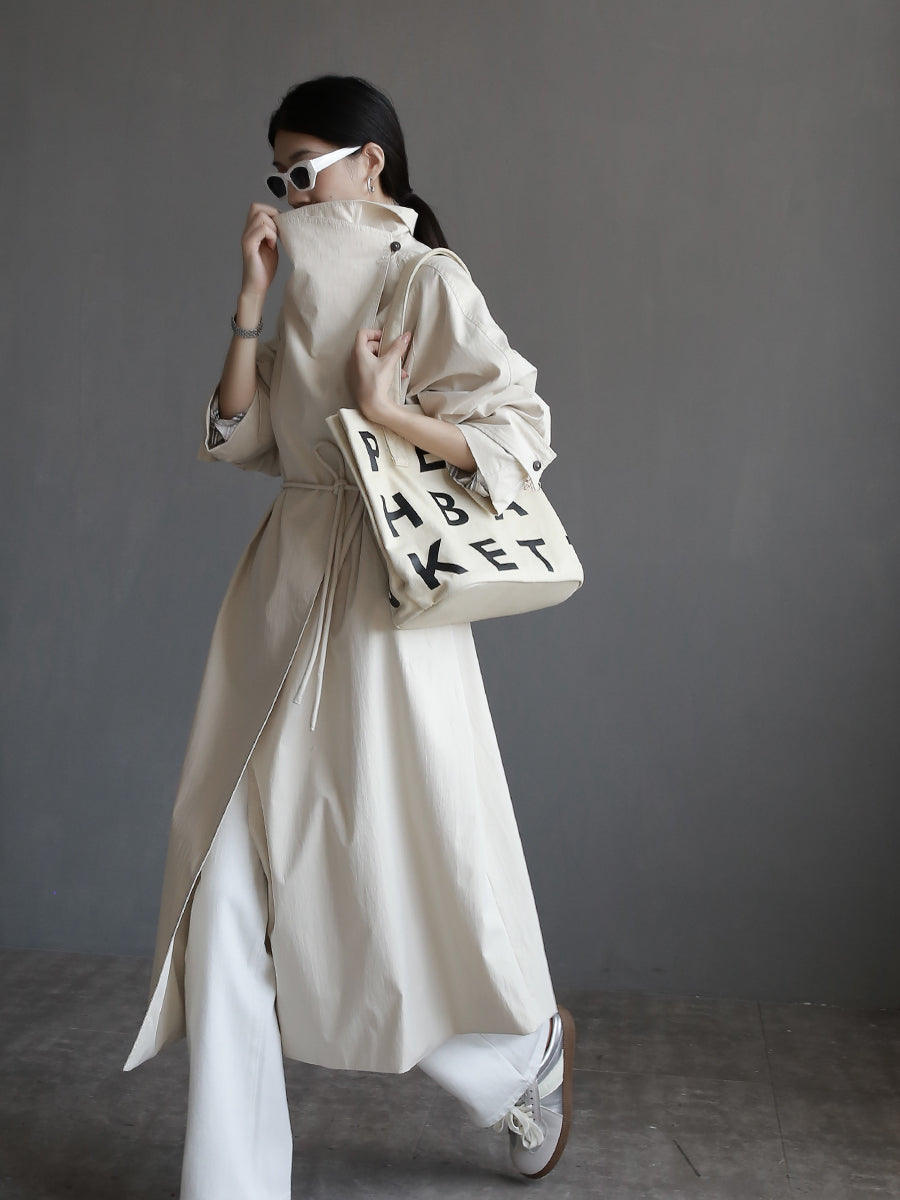 Stand Collar Trench Coat_BDHL7918