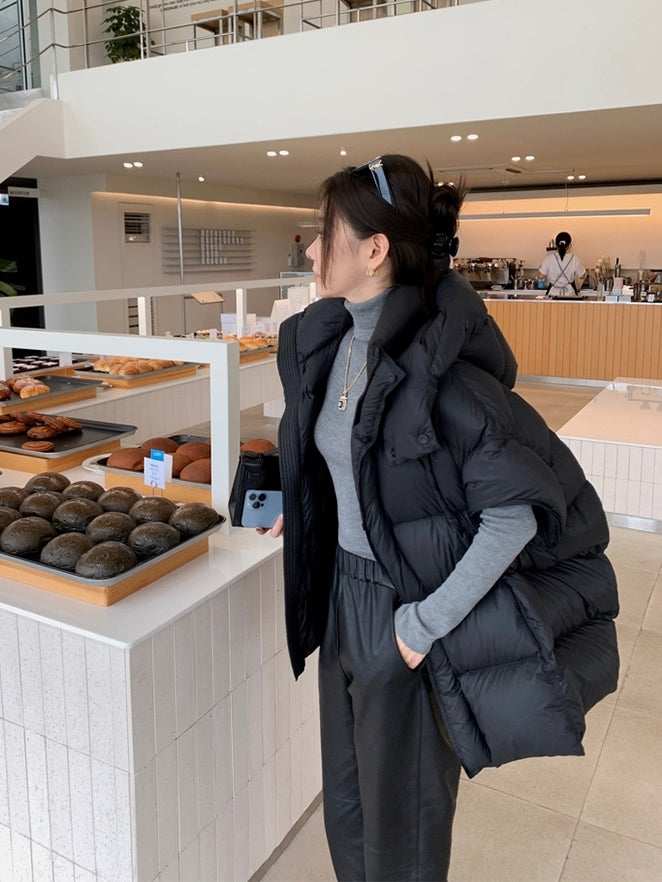 Hooded Down Vest Jacket_BDHL8012