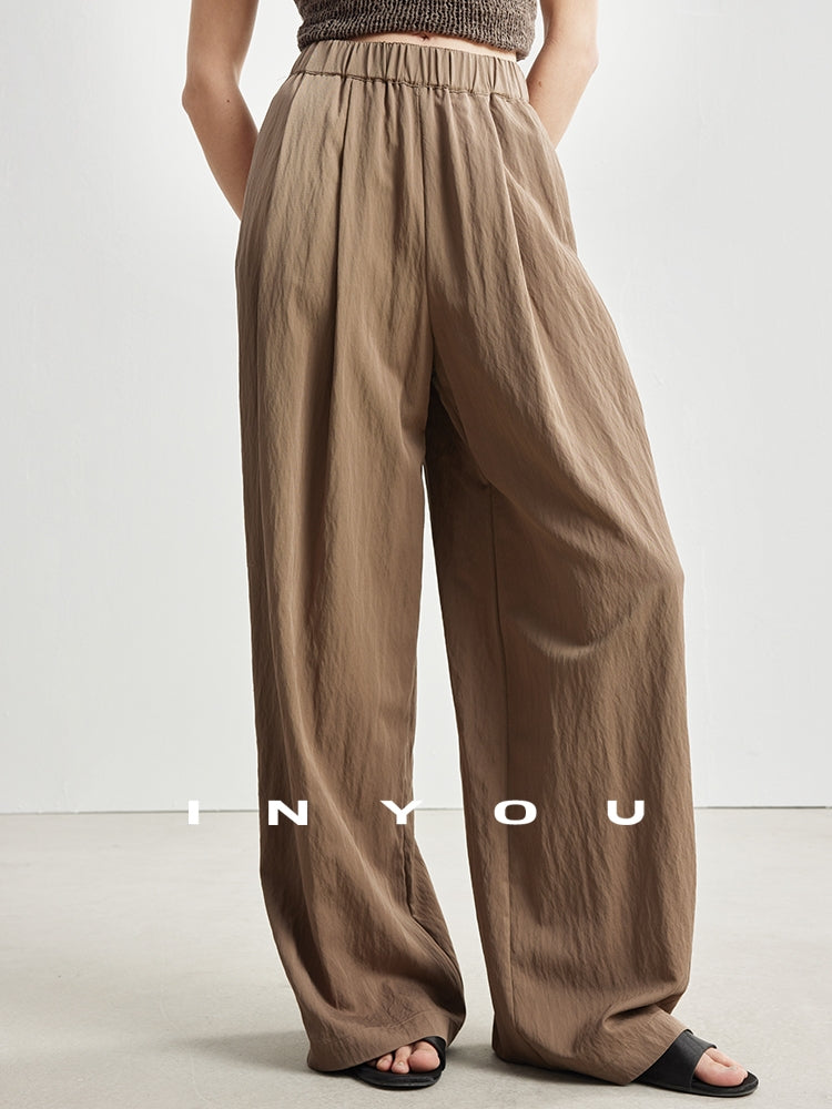High-Waisted Draped Mop Pants_BDHL7135