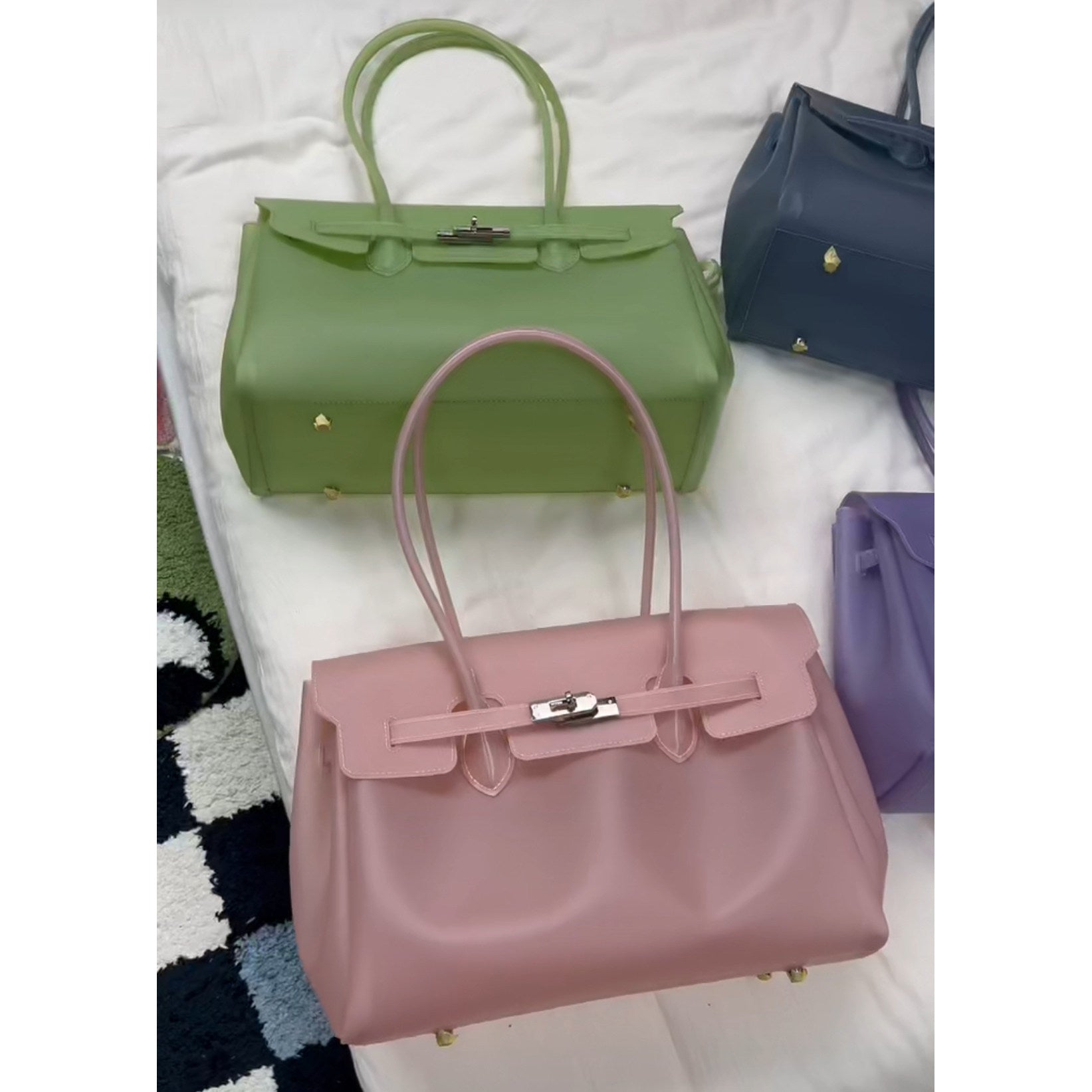 Jelly Turn-Lock Tote Bag_BDHL8250