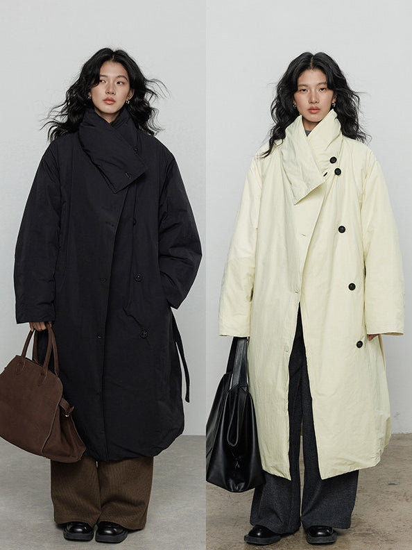 圍巾領羽絨外套_BDHL8085