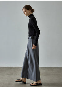 High Waist Straight Long Skirt_BDHL6484