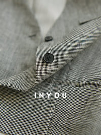 V-Neck Button Suit Vest_BDHL6116